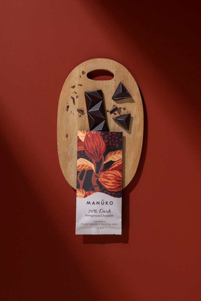 Manuko 70% Dark Chocolate Bar (Org. Vg. Gf.)