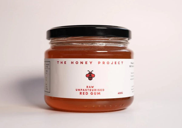 The Honey Project 400g Raw Unpasteurized Red Gum
