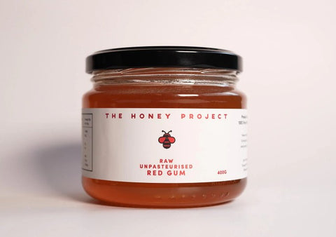 The Honey Project 400g Raw Unpasteurized Red Gum