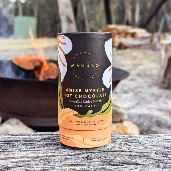 Manuko 60% Dark Anise Myrtle Hot Chocolate (Org. Vg. Gf.)